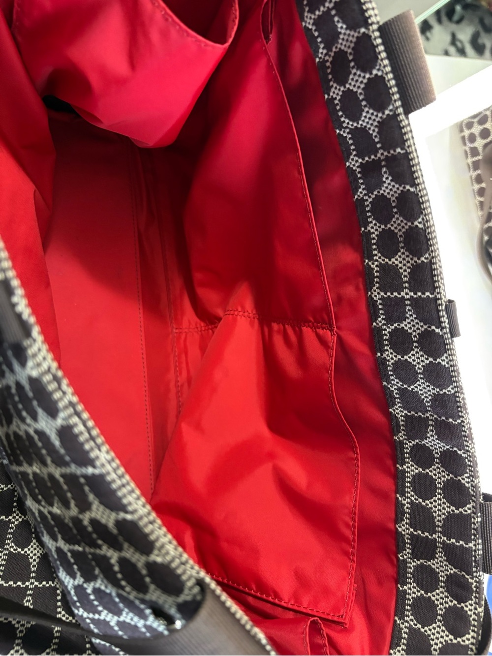kate spade Brown and Cream Printed Tote with Dark Brown Straps - Picture 9 of 16